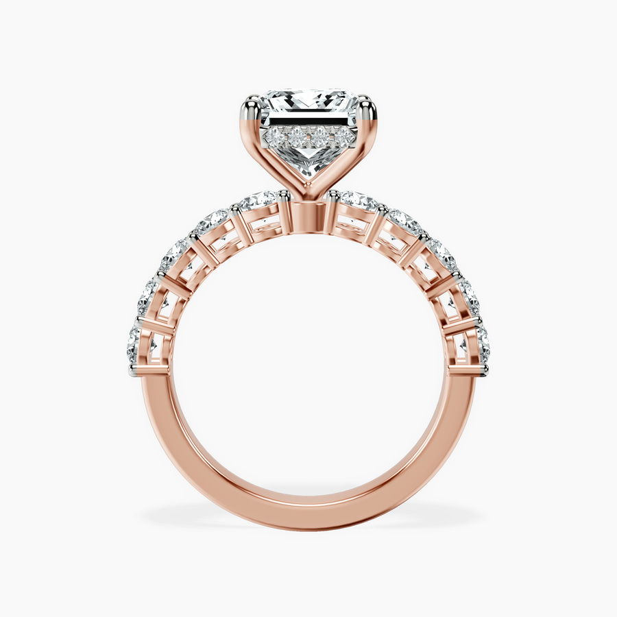 10kt Rose Gold Elinor Side Round Lab Diamond Ring side right image one