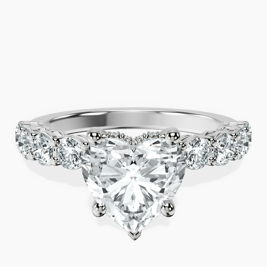 Platinum Elinor Side Round Lab Diamond Ring front image