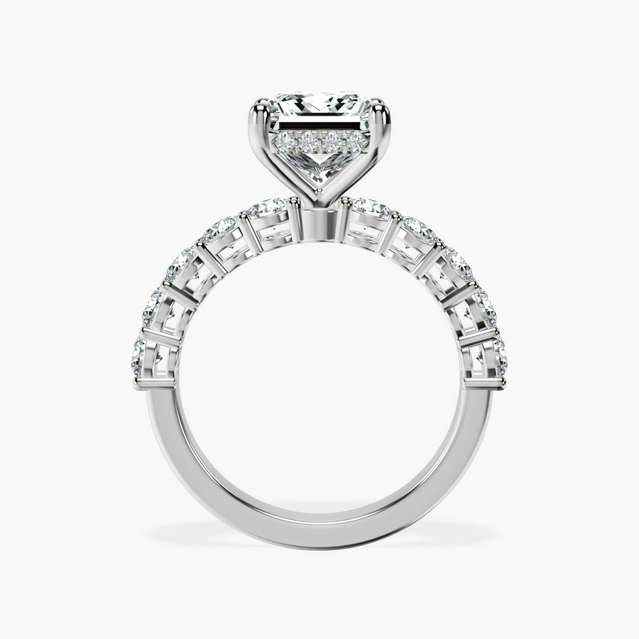 Platinum Elinor Side Round Lab Diamond Ring side right image one