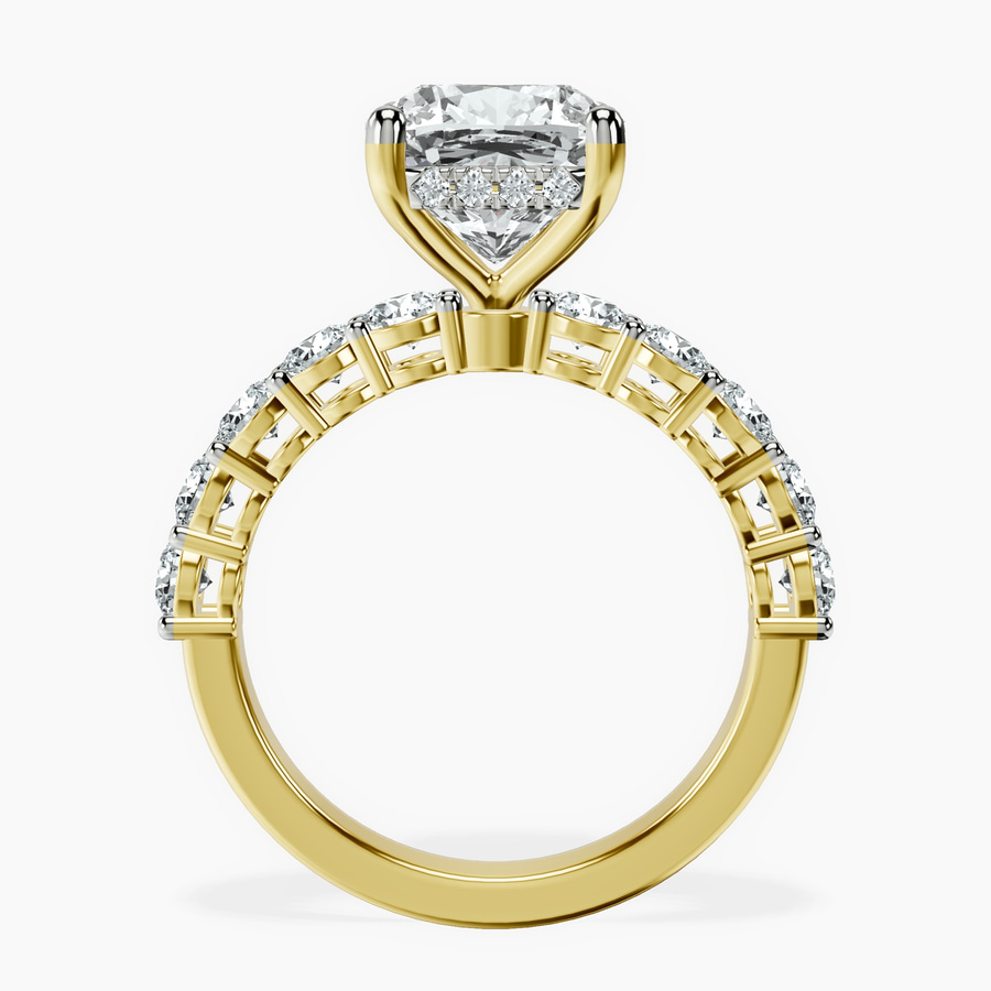 10kt Yellow Gold Elinor Side Round Lab Diamond Ring side right image one