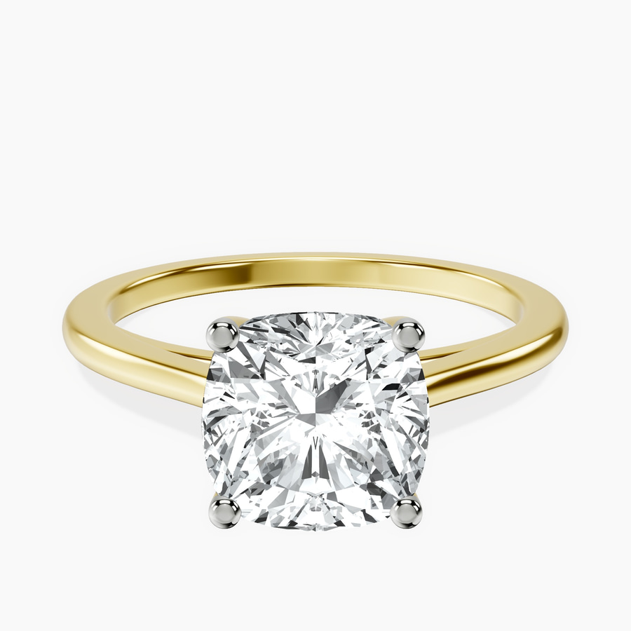 18kt Yellow Gold Teagan Solitaire 1.5mm Lab Diamond Ring front image