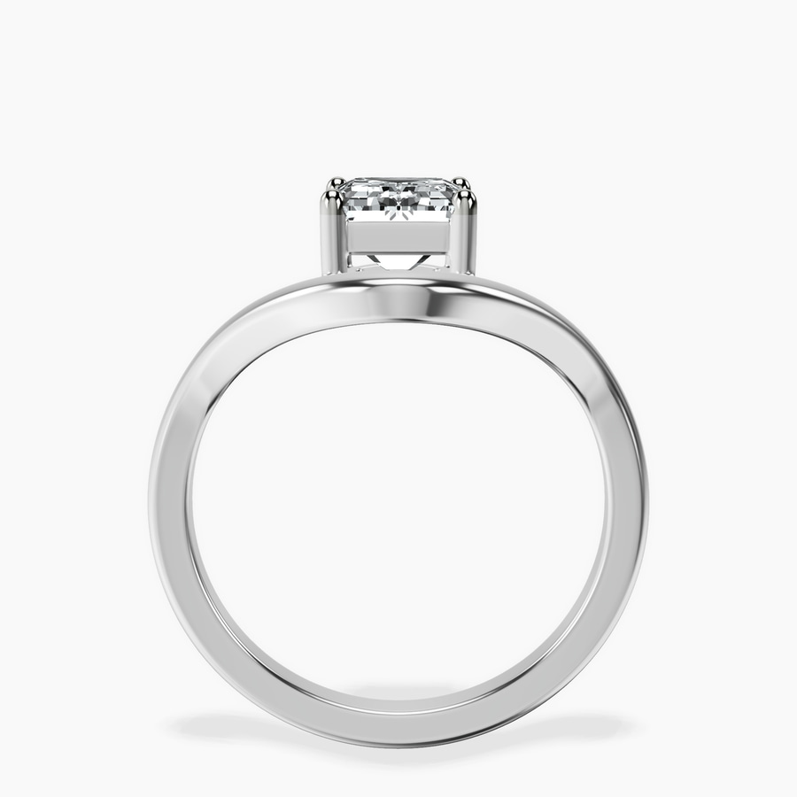 10kt White Gold Eden Crest Lab Diamond Ring side right image one
