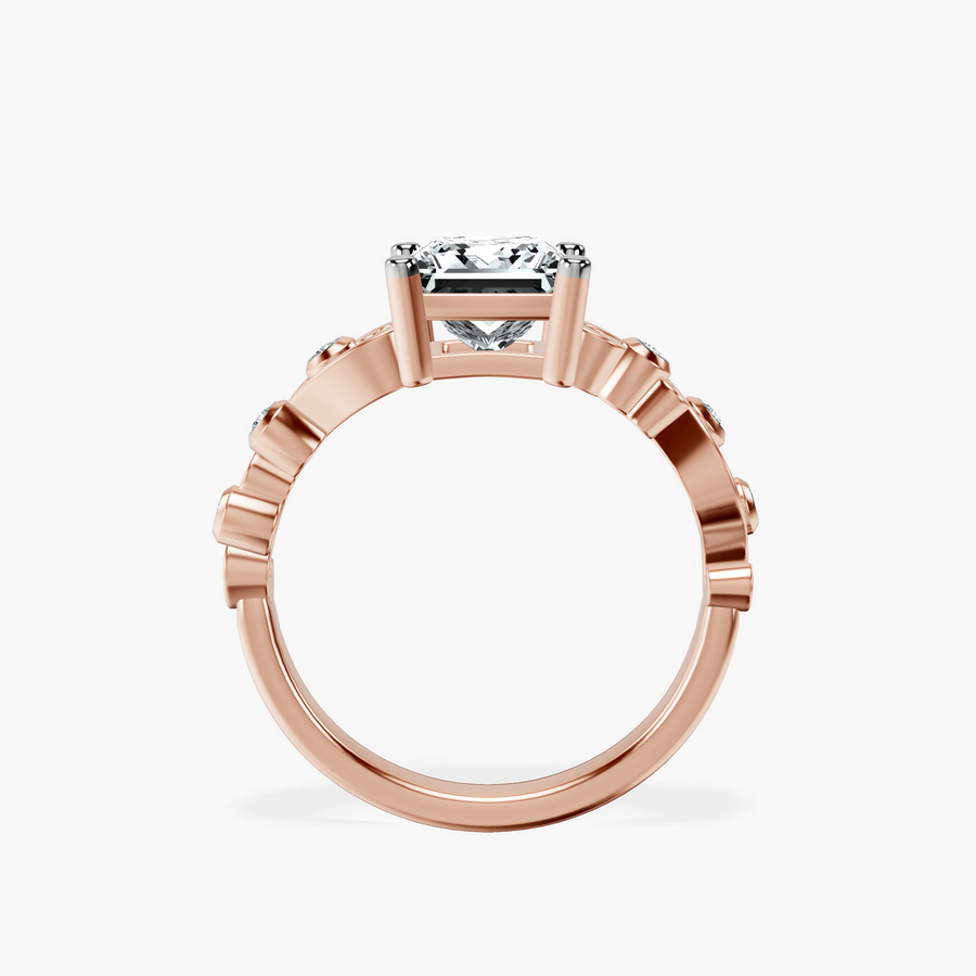 14kt Rose Gold Catrina Cutwork Lab Diamond Ring side right image one