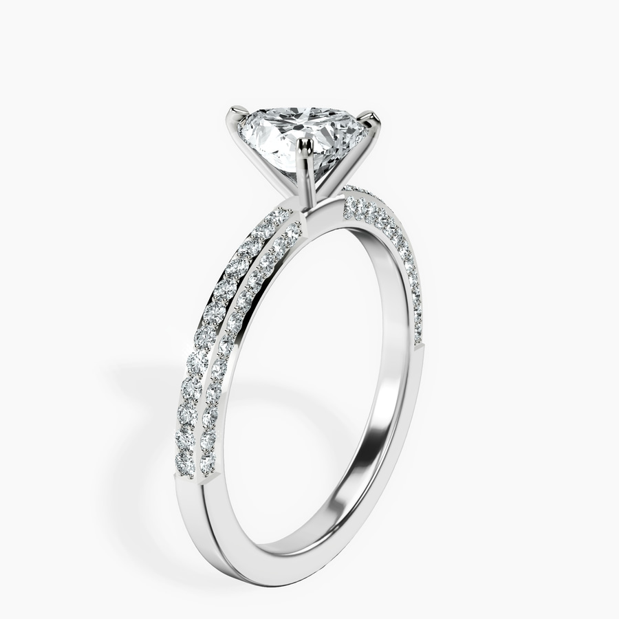 10ct White Gold Grace Micro pavé Eternity Lab Diamond Ring standing product image one