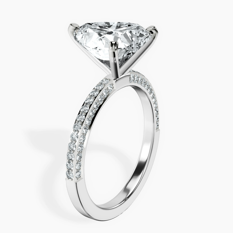 Platinum Grace Micro pavé Eternity Lab Diamond Ring standing product image one