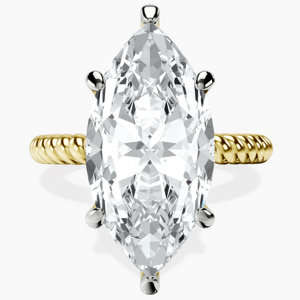 14kt Yellow Gold Sansa Solitaire Lab Diamond Ring front image