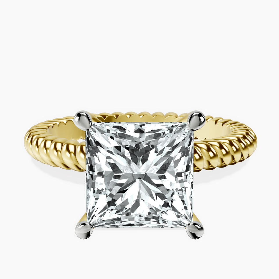 14kt Yellow Gold Sansa Solitaire Lab Diamond Ring front image
