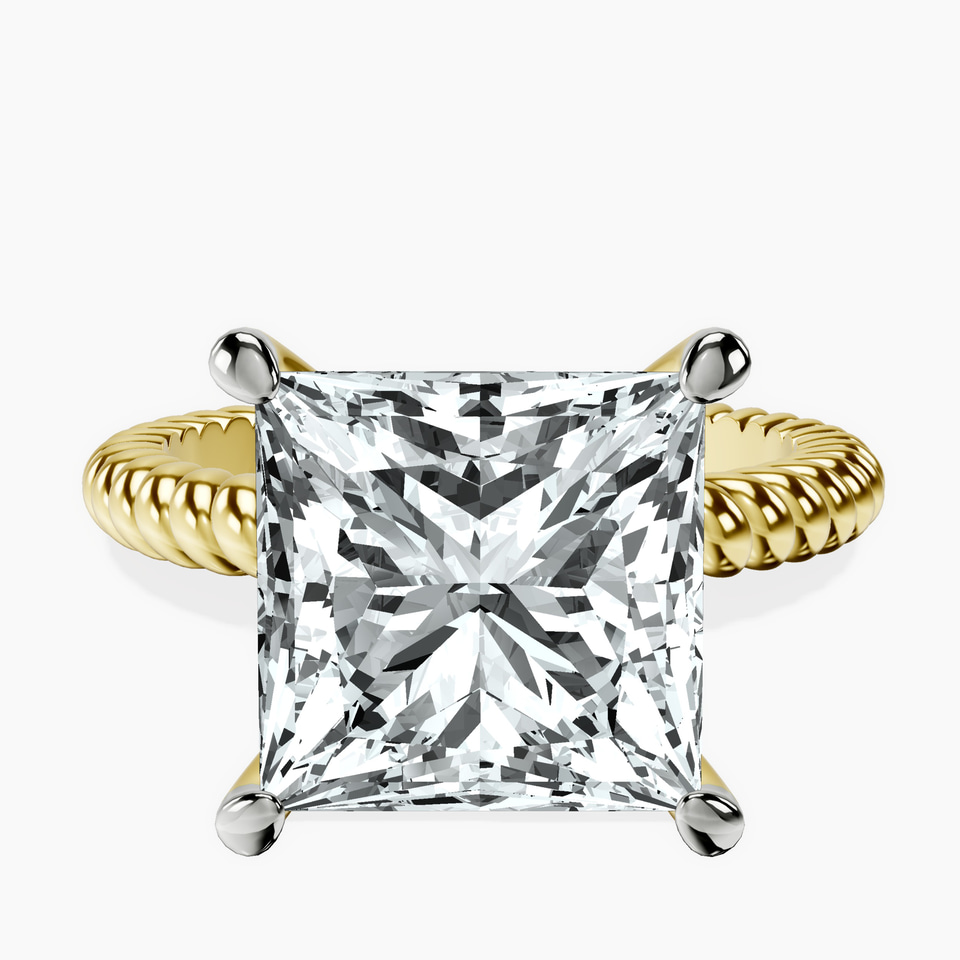 14kt Yellow Gold Sansa Solitaire Lab Diamond Ring front image