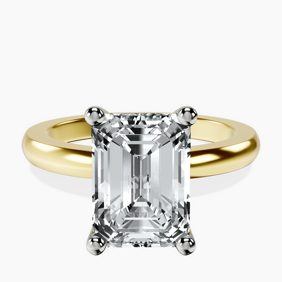 18kt Yellow Gold Quinn Solitaire Lab Diamond Ring front image