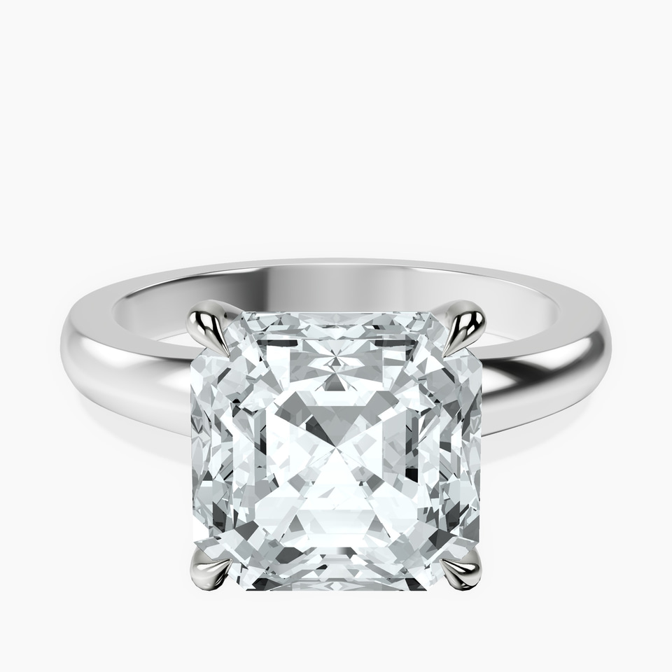 14kt White Gold Arielle Solitaire Lab Diamond Ring front image