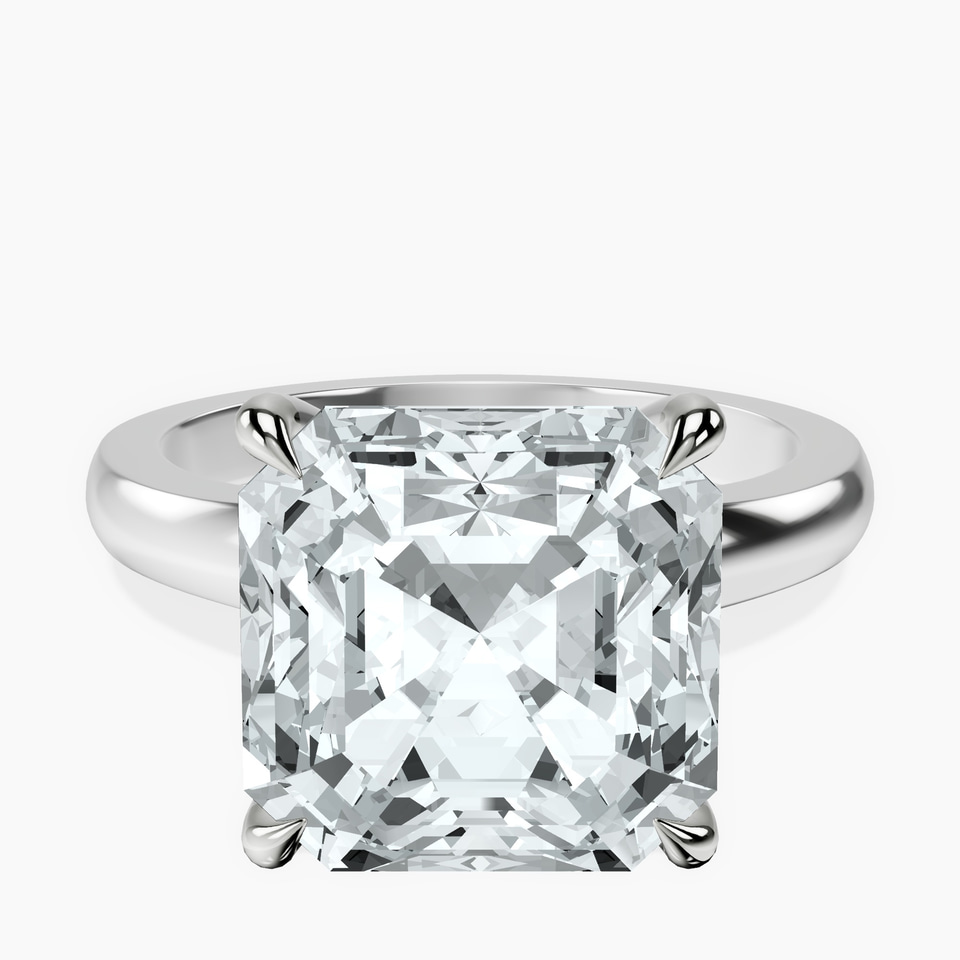 14kt White Gold Arielle Solitaire Lab Diamond Ring front image
