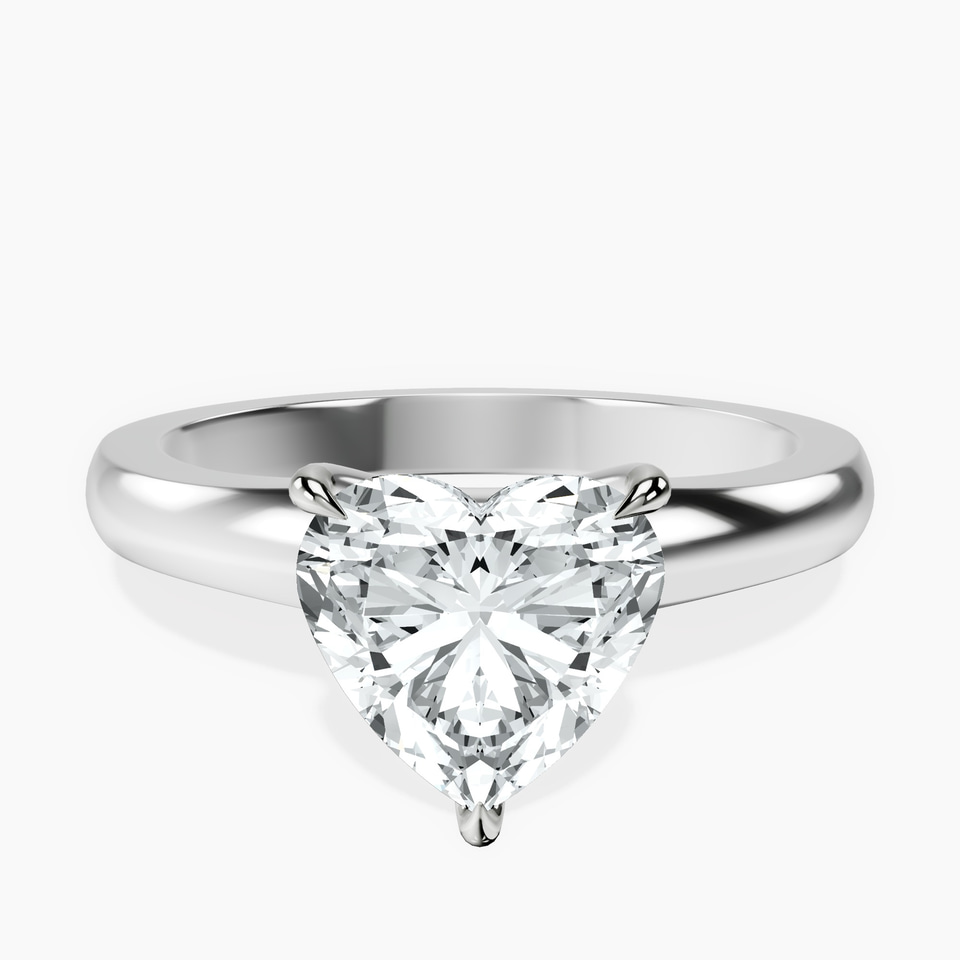 9ct White Gold Arielle Solitaire Lab Diamond Ring front image