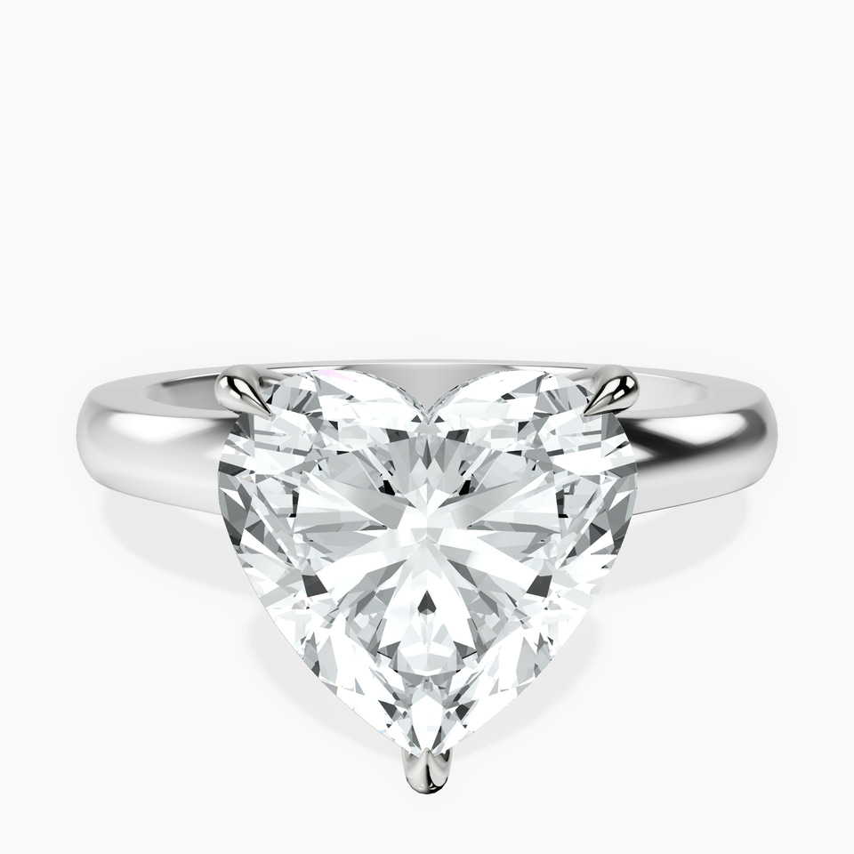 10kt White Gold Arielle Solitaire Lab Diamond Ring front image