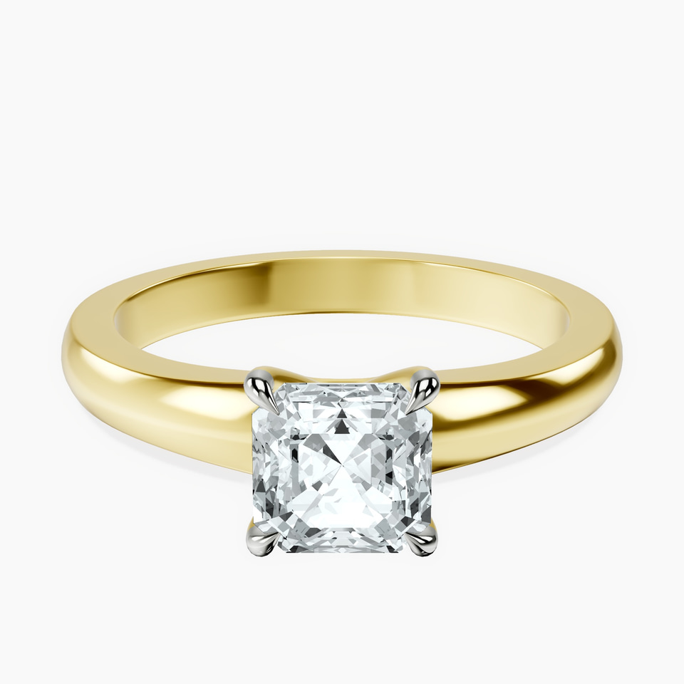 10kt Yellow Gold Arielle Solitaire Lab Diamond Ring front image
