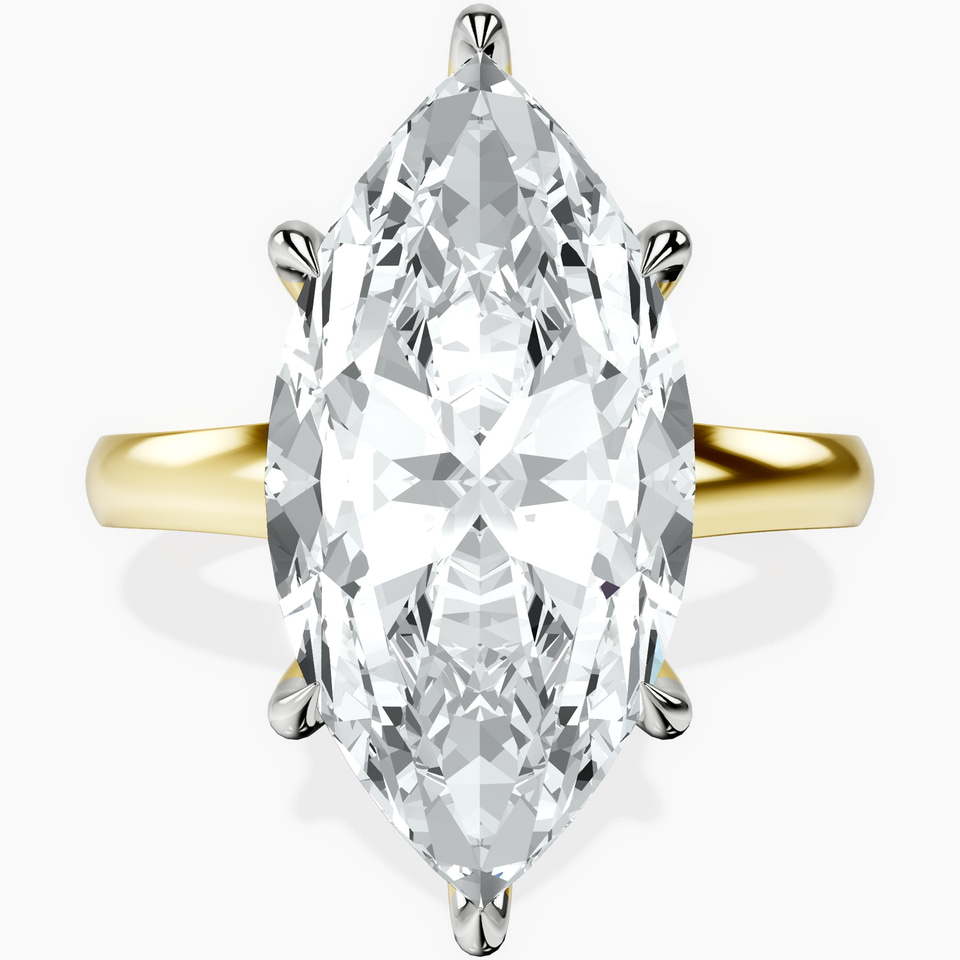 10kt Yellow Gold Arielle Solitaire Lab Diamond Ring front image