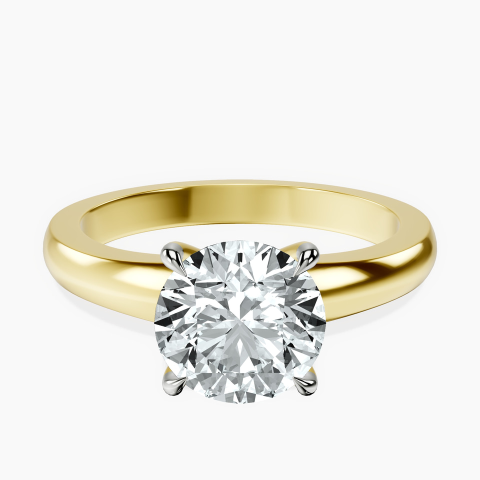 9ct Yellow Gold Arielle Solitaire Lab Diamond Ring front image