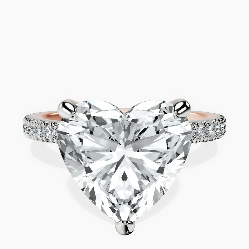 18kt Rose Gold Claire Full Eternity Lab Diamond Ring front image