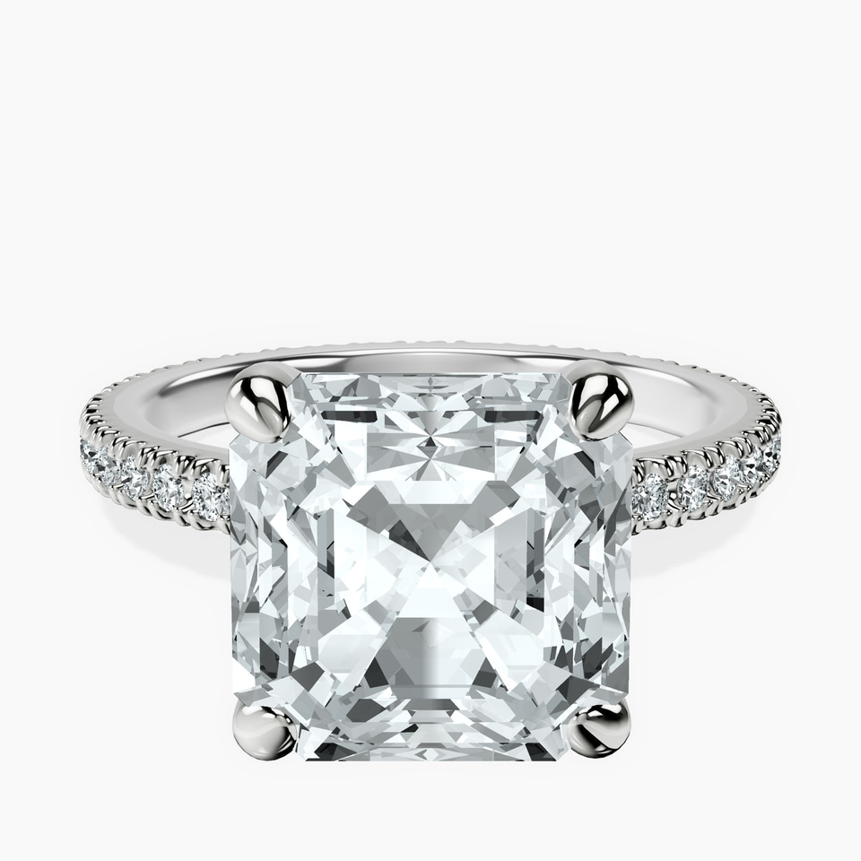 18kt White Gold Claire Full Eternity Lab Diamond Ring front image