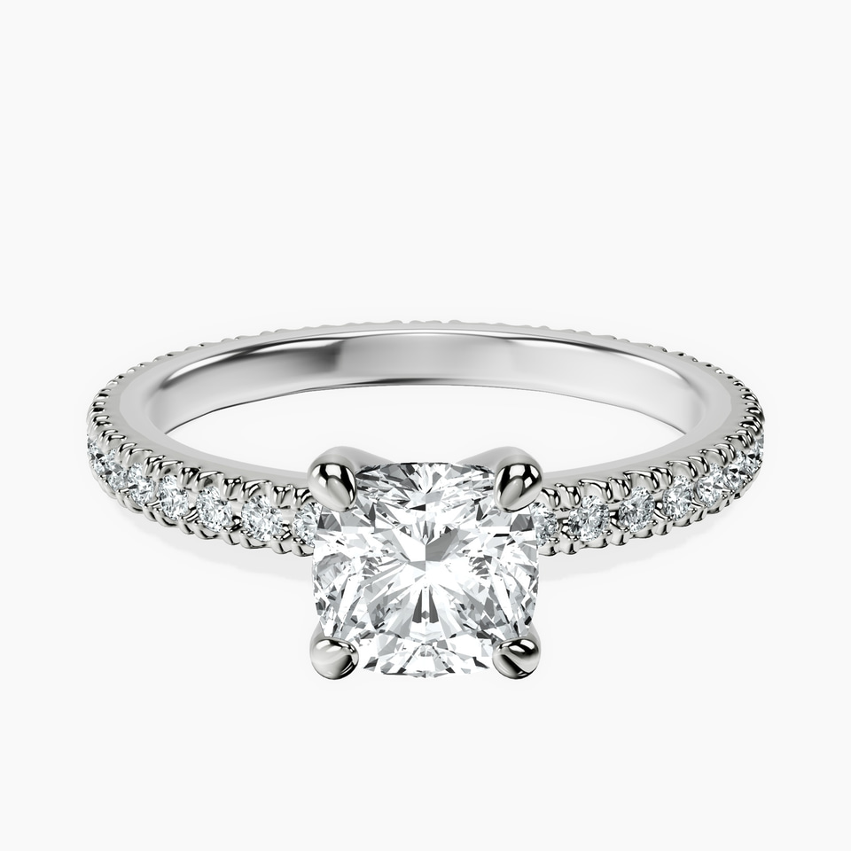 10kt White Gold Claire Full Eternity Lab Diamond Ring front image