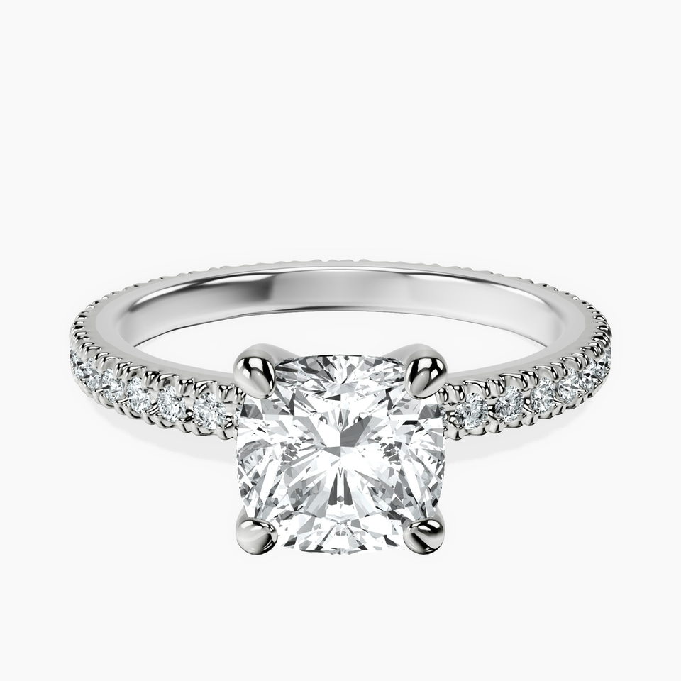 14ct White Gold Claire Full Eternity Lab Diamond Ring front image