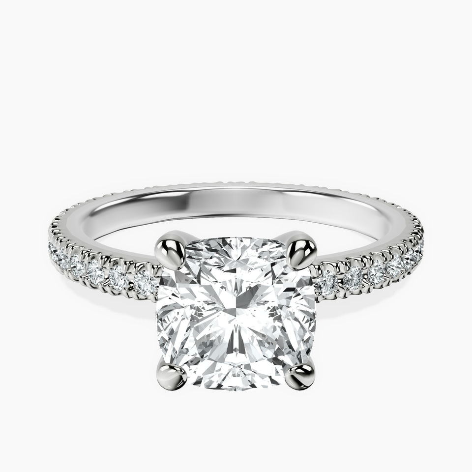 14kt White Gold Claire Full Eternity Lab Diamond Ring front image