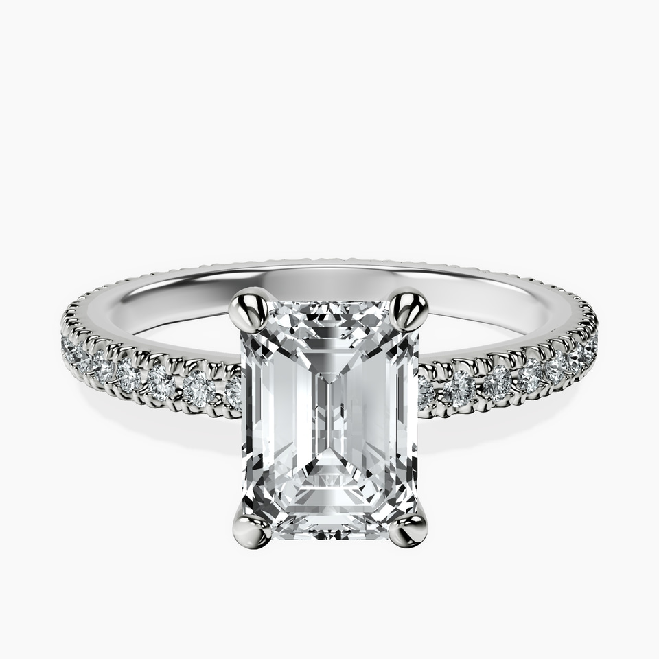 18ct White Gold Claire Full Eternity Lab Diamond Ring front image