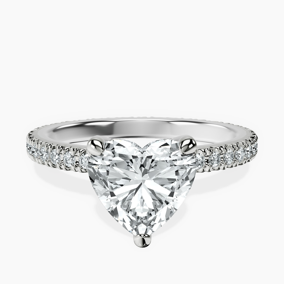 Platinum Claire Full Eternity Lab Diamond Ring front image