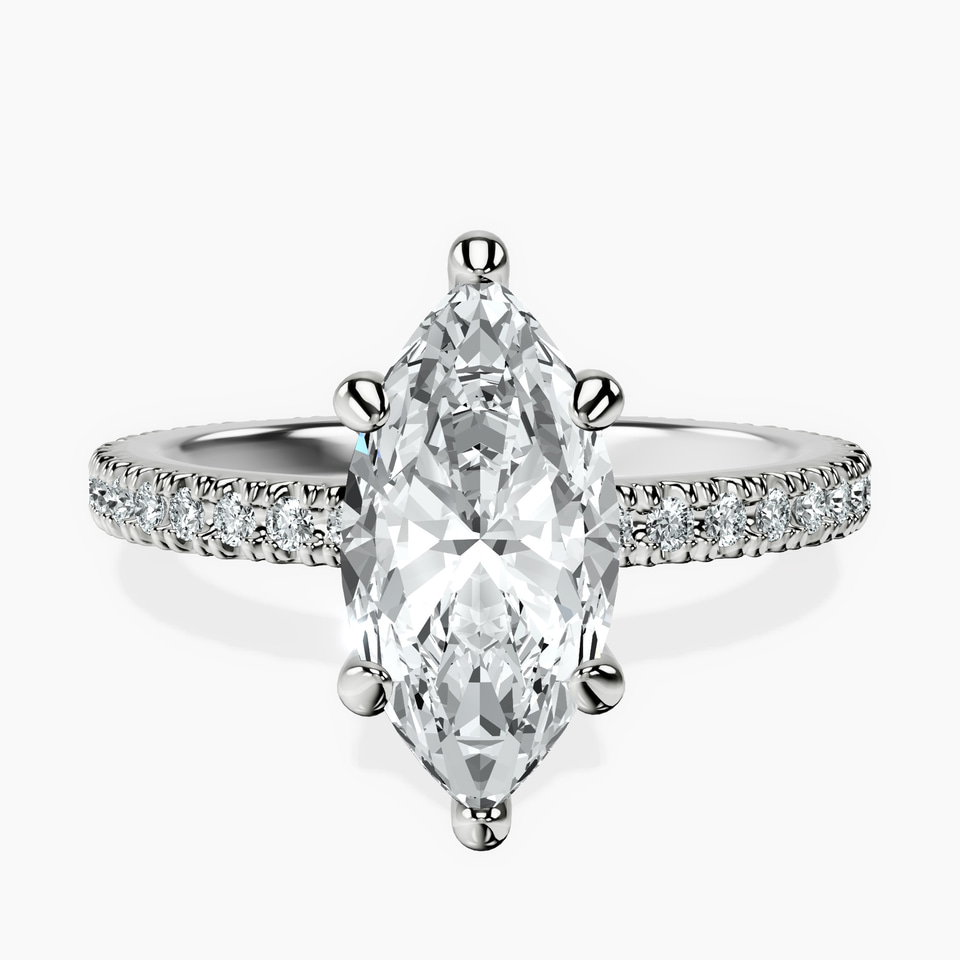 Platinum Claire Full Eternity Lab Diamond Ring front image