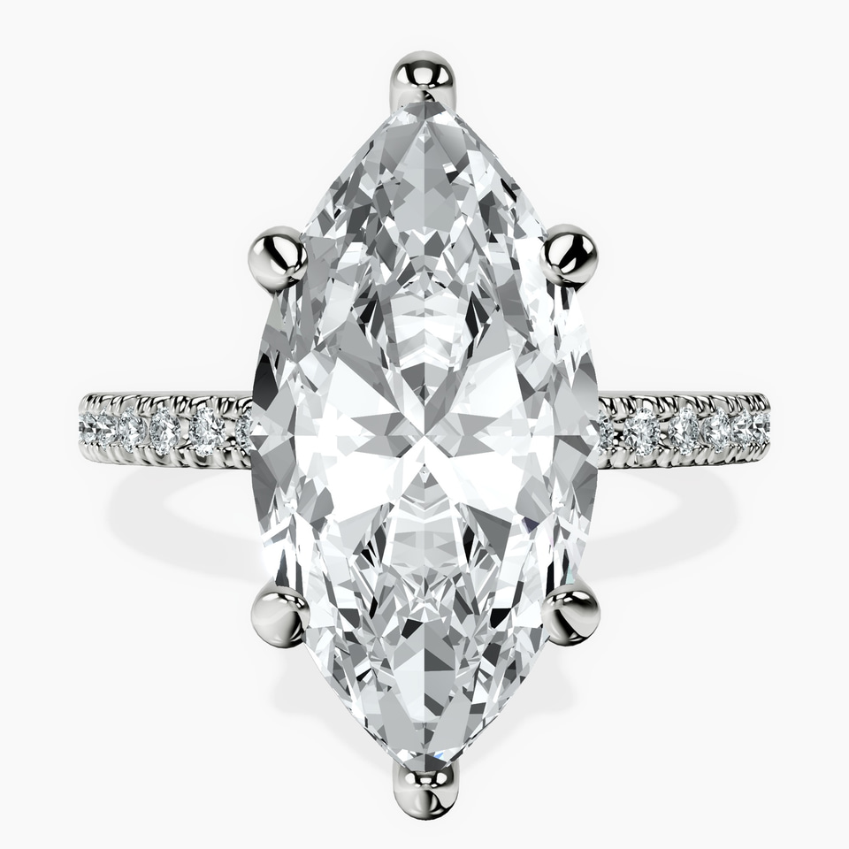 10kt White Gold Claire Full Eternity Lab Diamond Ring front image
