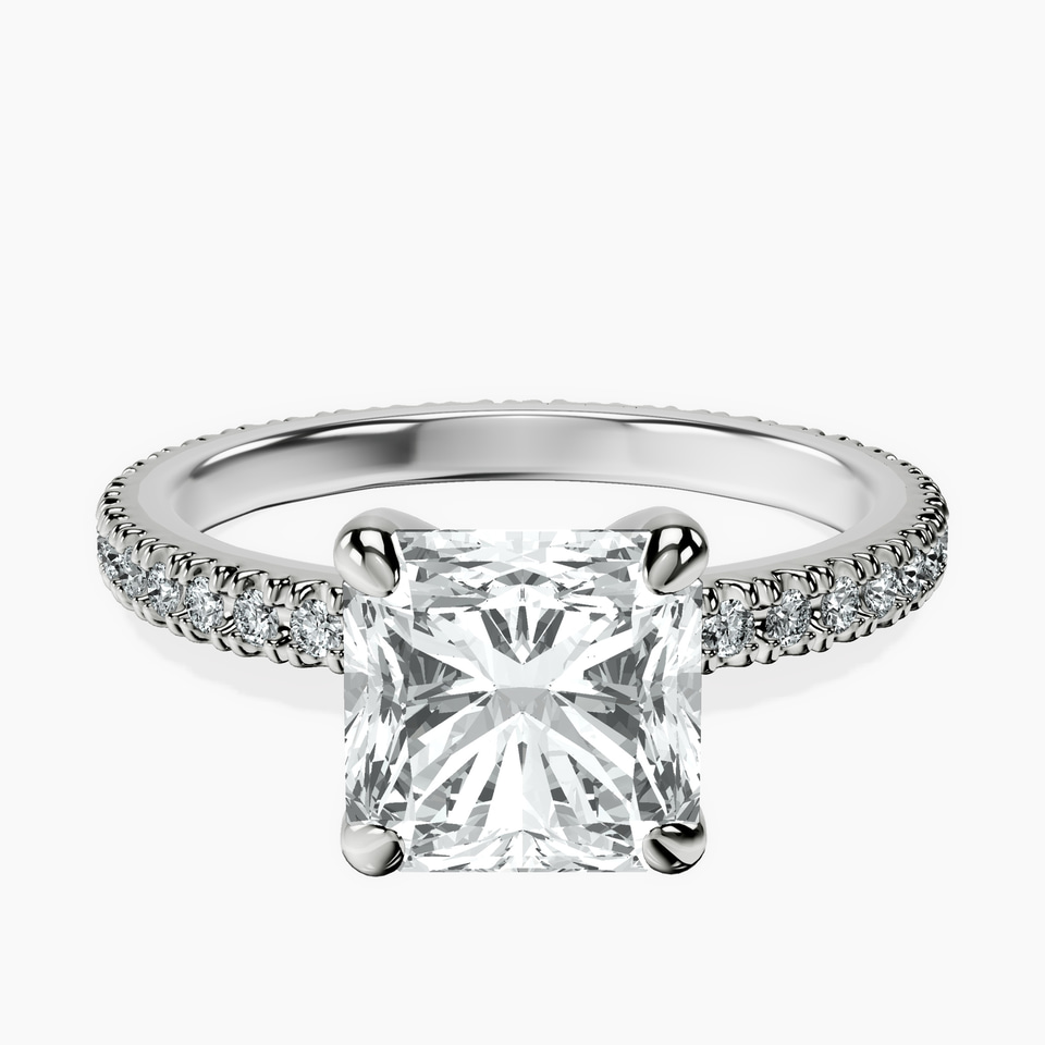14kt White Gold Claire Full Eternity Lab Diamond Ring front image