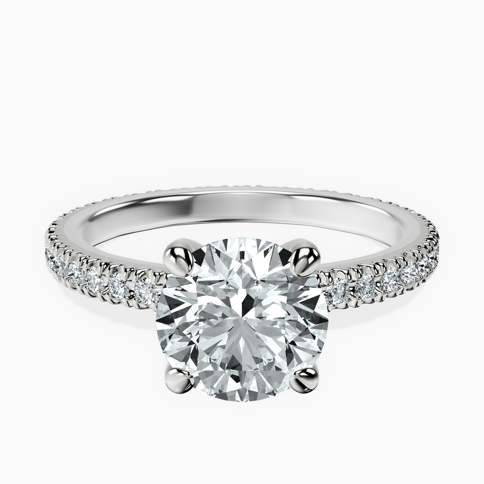 18ct White Gold Claire Full Eternity Lab Diamond Ring front image
