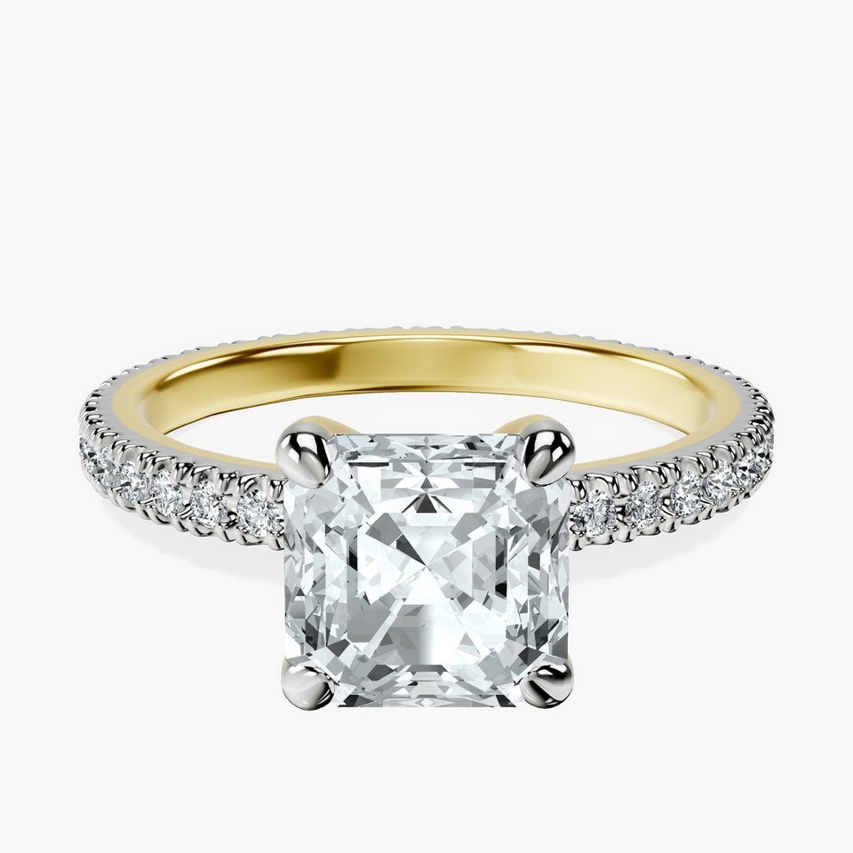 18kt Yellow Gold Claire Full Eternity Lab Diamond Ring front image