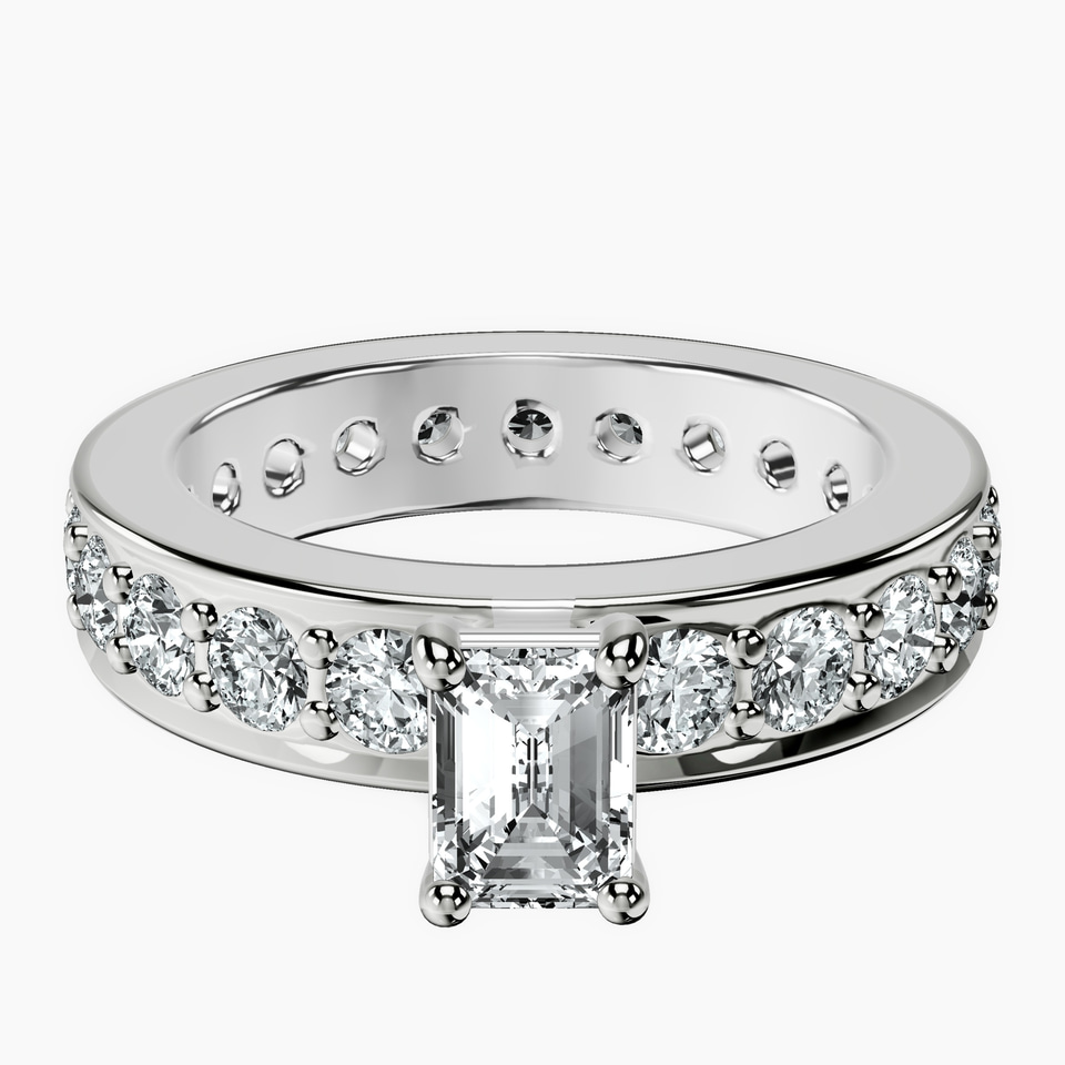 10kt White Gold Madeline Full Eternity Lab Diamond Ring front image