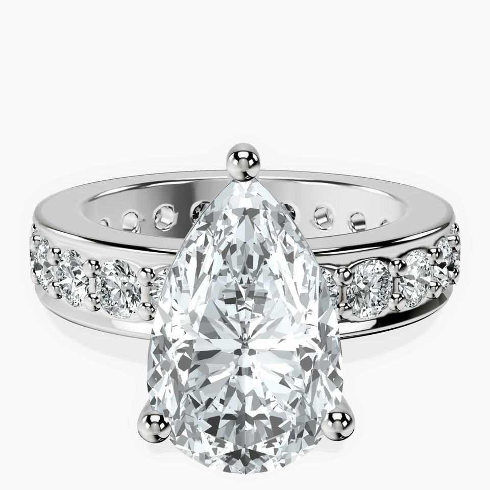 10kt White Gold Madeline Full Eternity Lab Diamond Ring front image