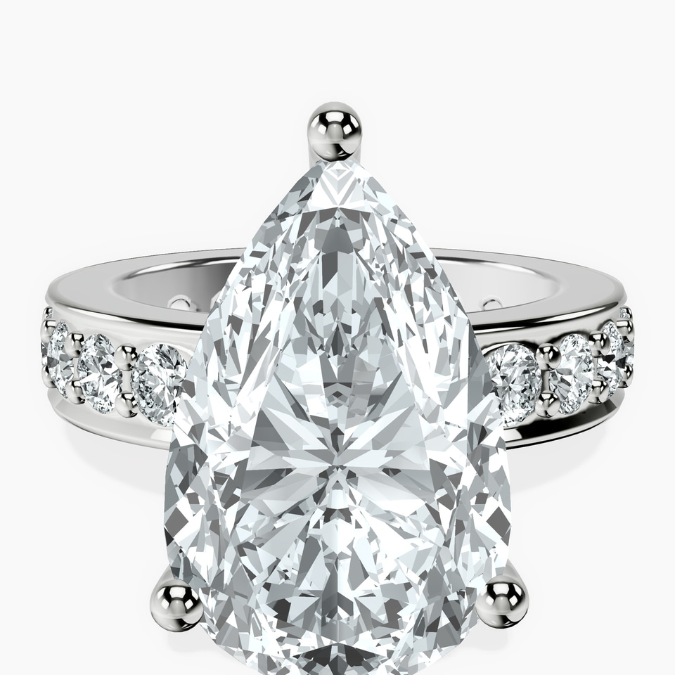 10kt White Gold Madeline Full Eternity Lab Diamond Ring front image
