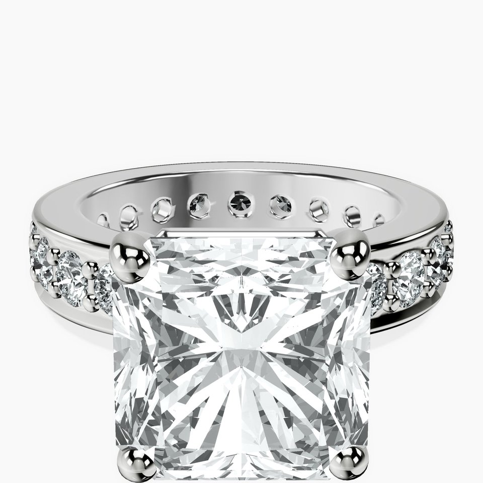 14kt White Gold Madeline Full Eternity Lab Diamond Ring front image
