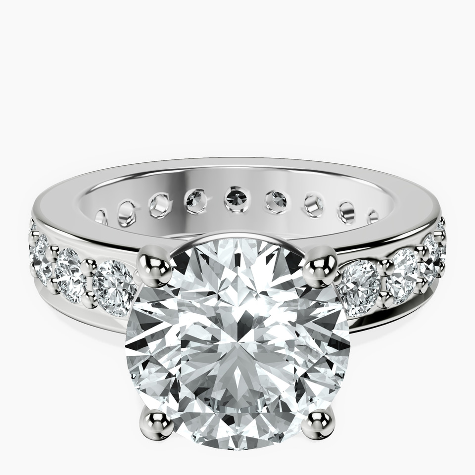 10kt White Gold Madeline Full Eternity Lab Diamond Ring front image