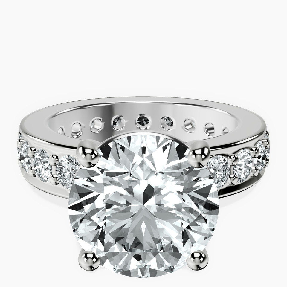 10kt White Gold Madeline Full Eternity Lab Diamond Ring front image