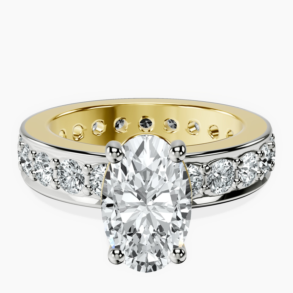 9ct Yellow Gold Madeline Full Eternity Lab Diamond Ring front image