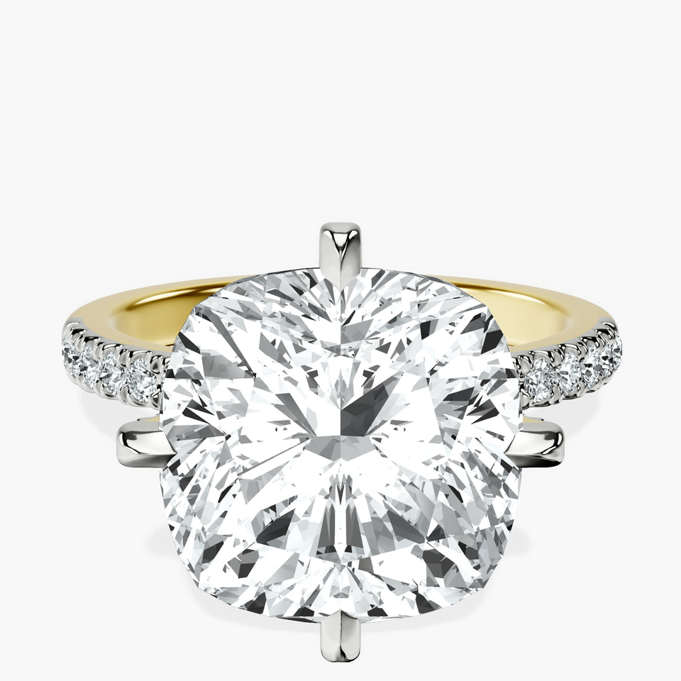 18kt Yellow Gold Sara Tapered Eternity Lab Diamond Ring front image
