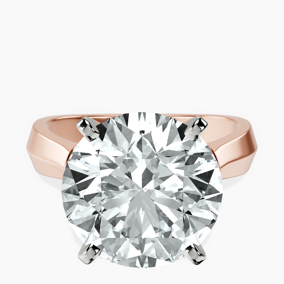 10kt Rose Gold Delanie Side Cuff Lab Diamond Ring front image