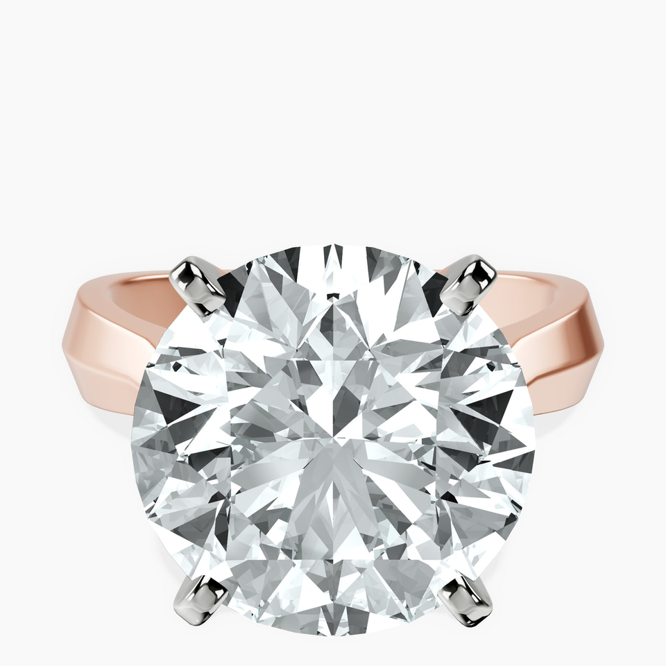 10kt Rose Gold Delanie Side Cuff Lab Diamond Ring front image