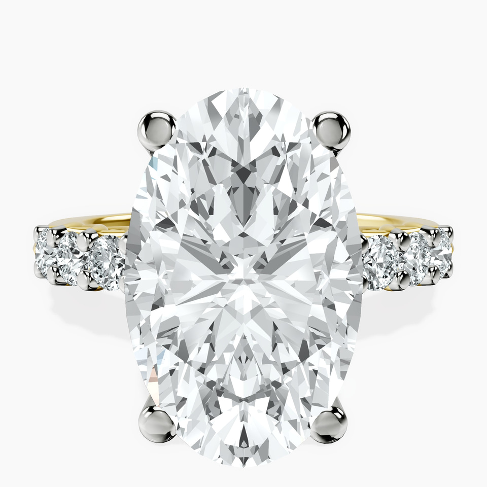 14kt Yellow Gold Cassidy Entwined Prongs Lab Diamond Ring front image
