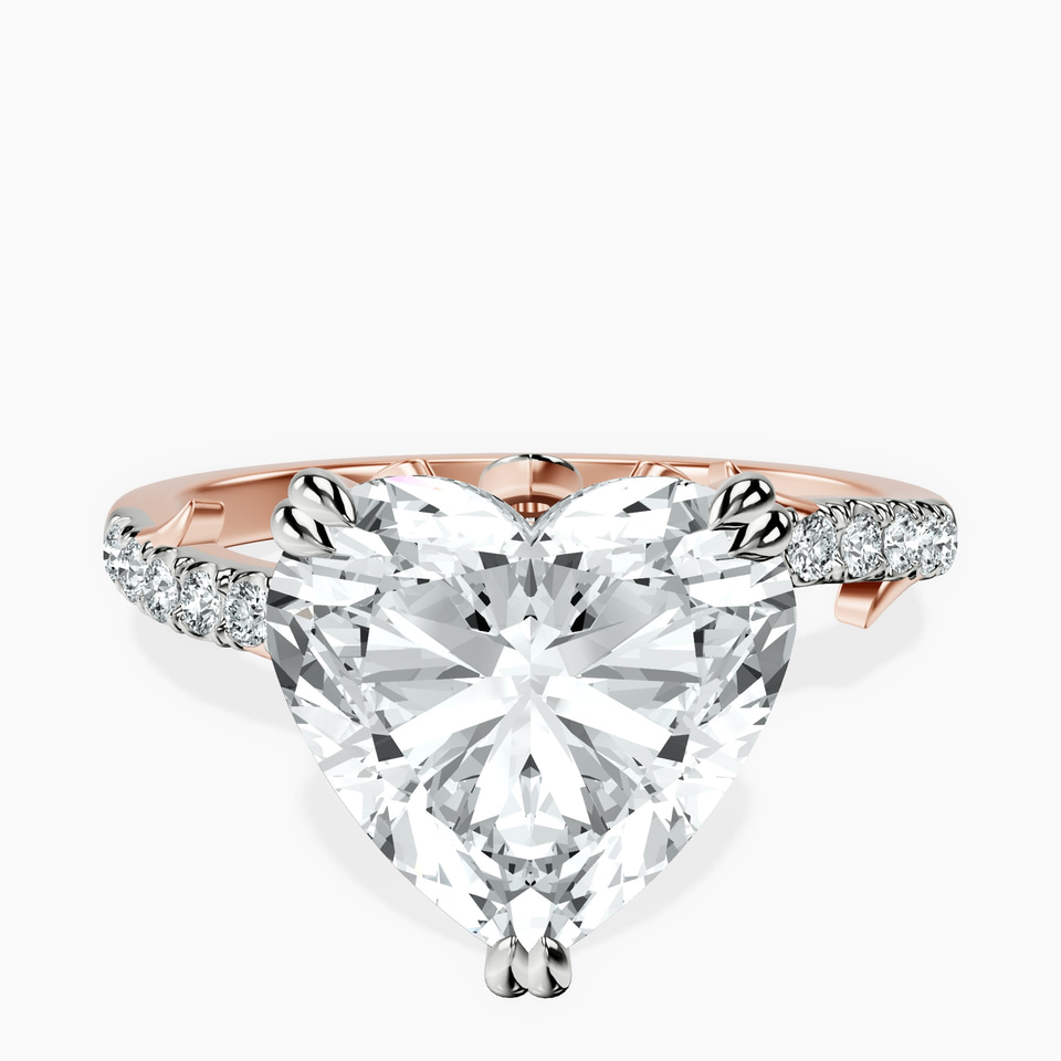 10kt Rose Gold Phoebe Twigs Lab Diamond Ring front image