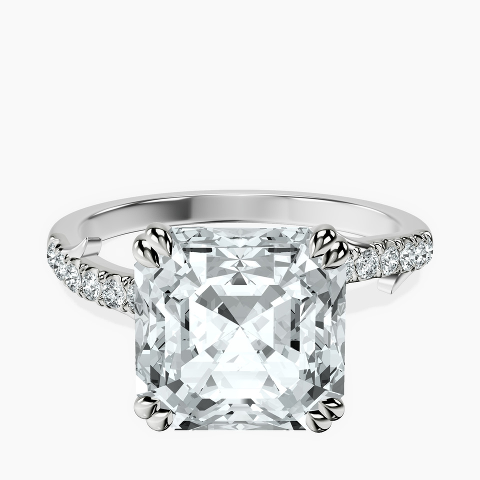 Platinum Phoebe Twigs Lab Diamond Ring front image