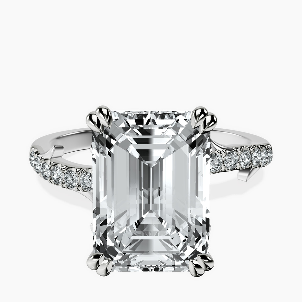 14kt White Gold Phoebe Twigs Lab Diamond Ring front image