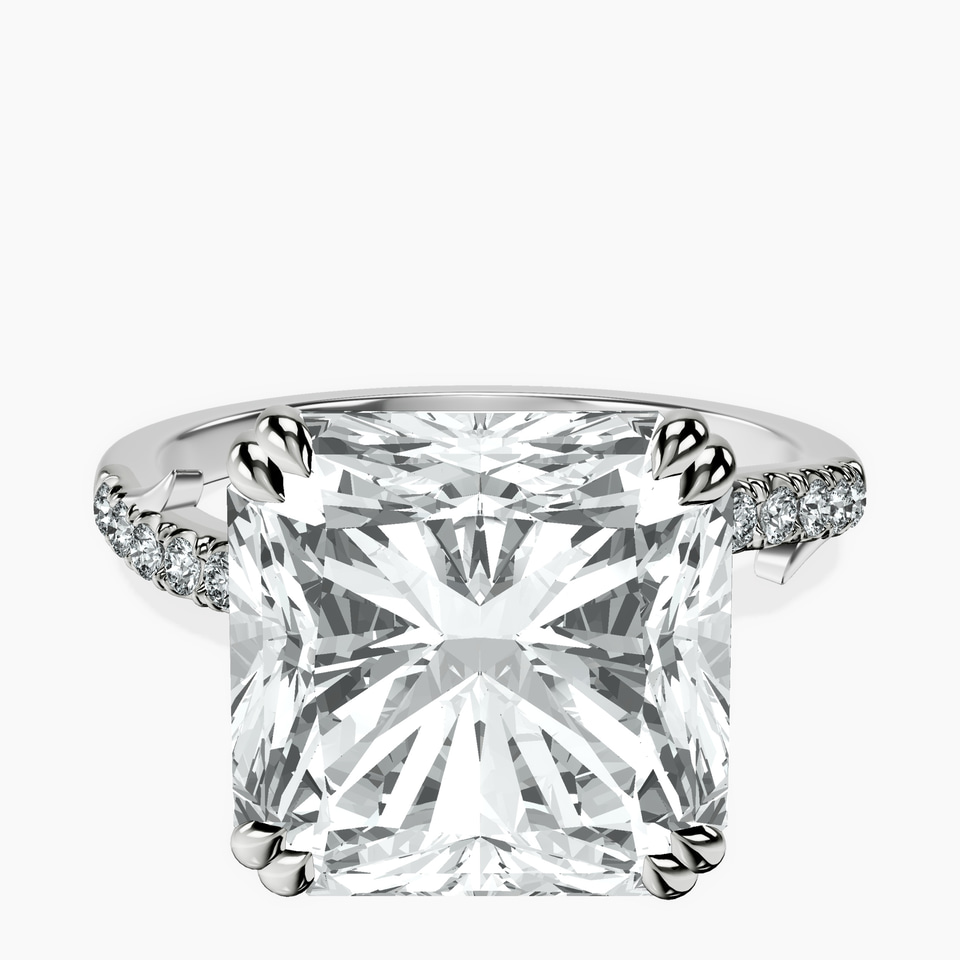 10kt White Gold Phoebe Twigs Lab Diamond Ring front image