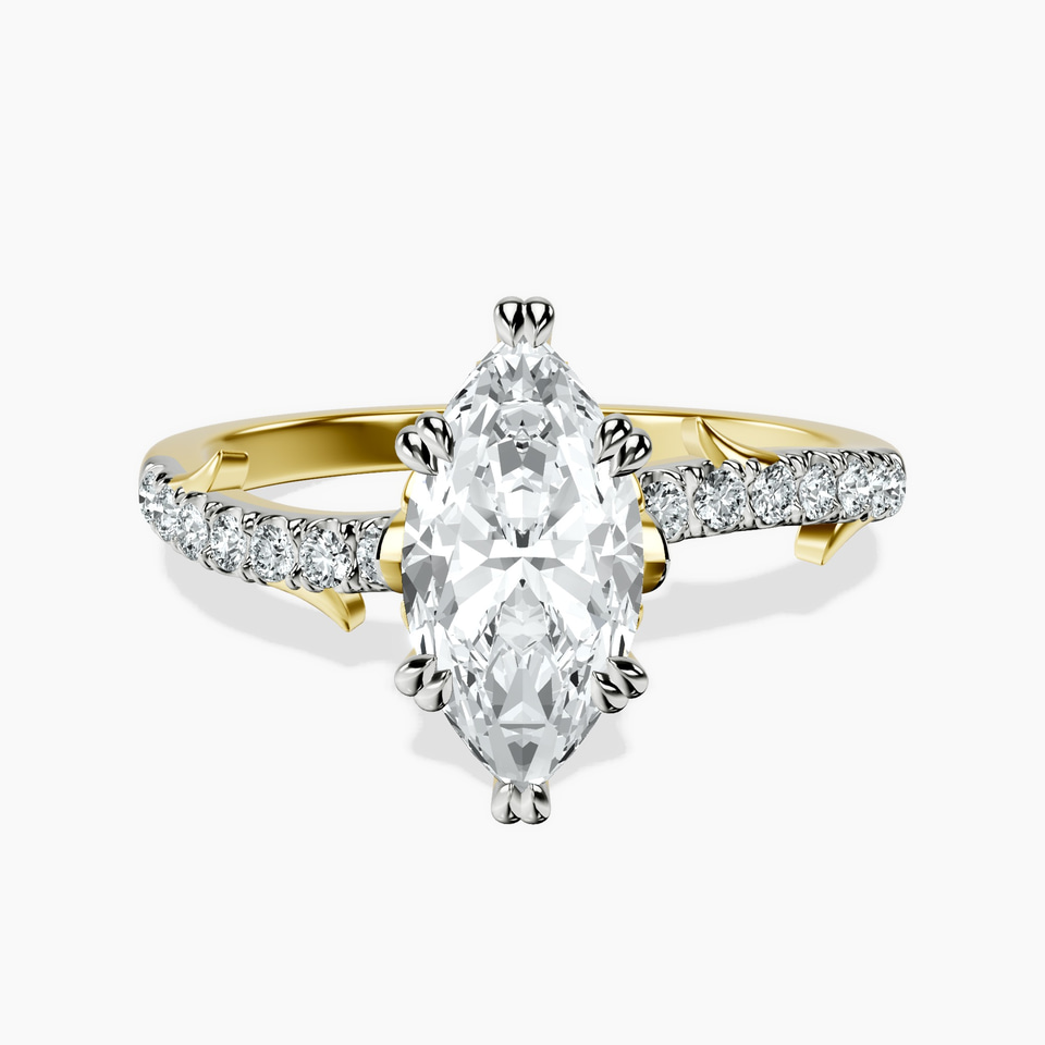 10kt Yellow Gold Phoebe Twigs Lab Diamond Ring front image