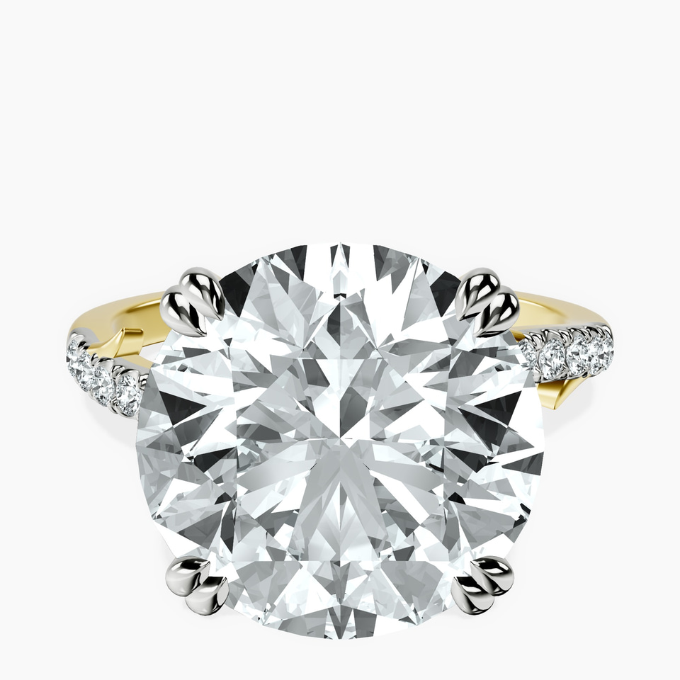 10kt Yellow Gold Phoebe Twigs Lab Diamond Ring front image