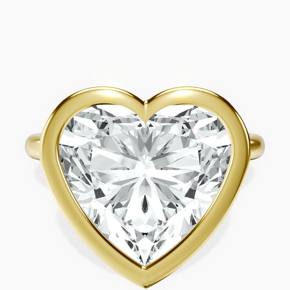 14kt Yellow Gold Eugenia Classic Bezel Solitaire Lab Diamond Ring front image